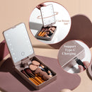 5 Piece portable Bamboo Bing Mini beauty egg led mirror makeup brush