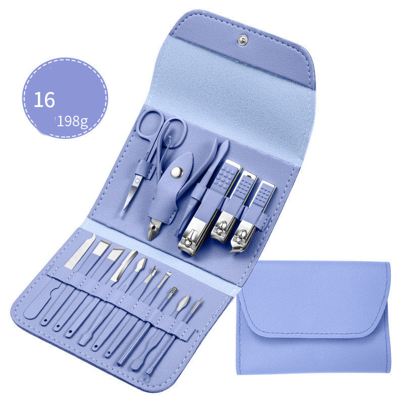 Professional Scissors Nail Clippers Ear Spoon Dead Skin Pliers Nail Cutting Pedicure Knife Trimmers Set