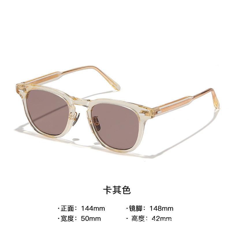 Yue Wenle with the new sunblock sunglasses anti-ultraviolet driving men's retro sunglasses myopia