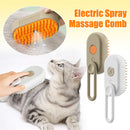 Cat Dog Steam Brush 3 In 1 Electric Spray Hair Brushes For Pet Grooming