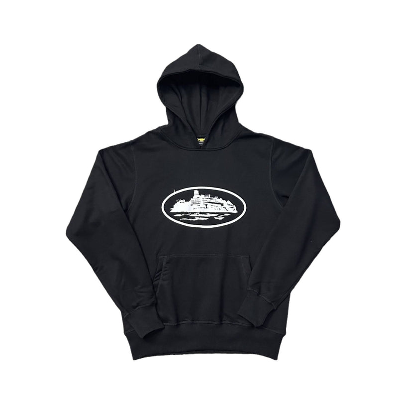 Corteiz classic series ship printed logo thin pile circle hoodie trend men's and women's casual sweatpants