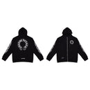 Correct version 24ss fashion brand pure cotton loop men's and women's zipper hoodie