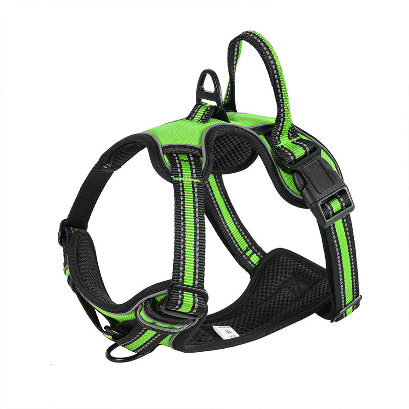 Dog Vest Chest and Back Breathable Reflective strap leash