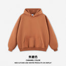 RS men's | autumn and winter hoodie plus fleece hoodie men's American fashion hoodie men's and women's Bajia hoodie