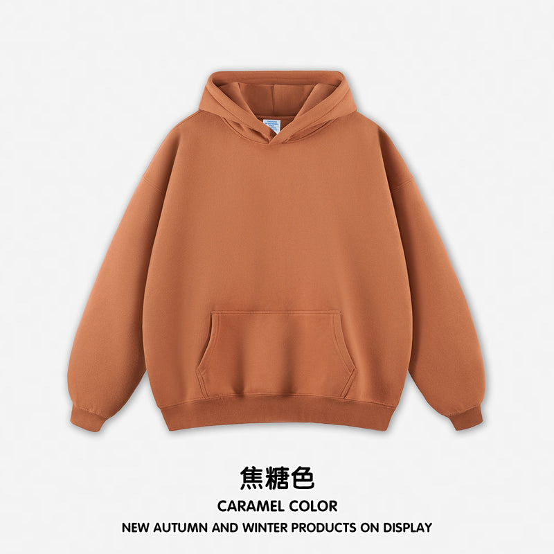 RS men's | autumn and winter hoodie plus fleece hoodie men's American fashion hoodie men's and women's Bajia hoodie