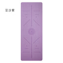 Yoga mat PU rubber luxury mat, women, anti-slip professional fitness mat