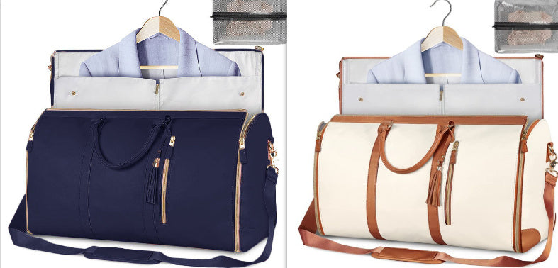 Large Capacity Travel Duffle Bag Women's Handbag Folding Suit Waterproof Bag