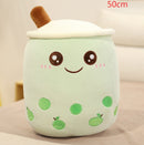 Cute Fruit Drink Plush Stuffed Soft Strawberry Milk Tea Plush Boba Tea Cup Toy Bubble Tea Pillow Cushion