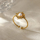 Light luxury, niche design, high-end micro-set zircon opening ring, heart-shaped devil's eye index finger ring, versatile jewelry