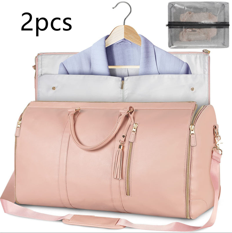 Large Capacity Travel Duffle Bag Women's Handbag Folding Suit Waterproof Bag