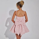 Temperament big bow party dress