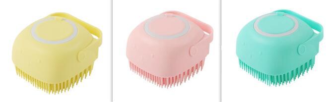 Silicone Dog Cat Bath Massage Gloves Brush