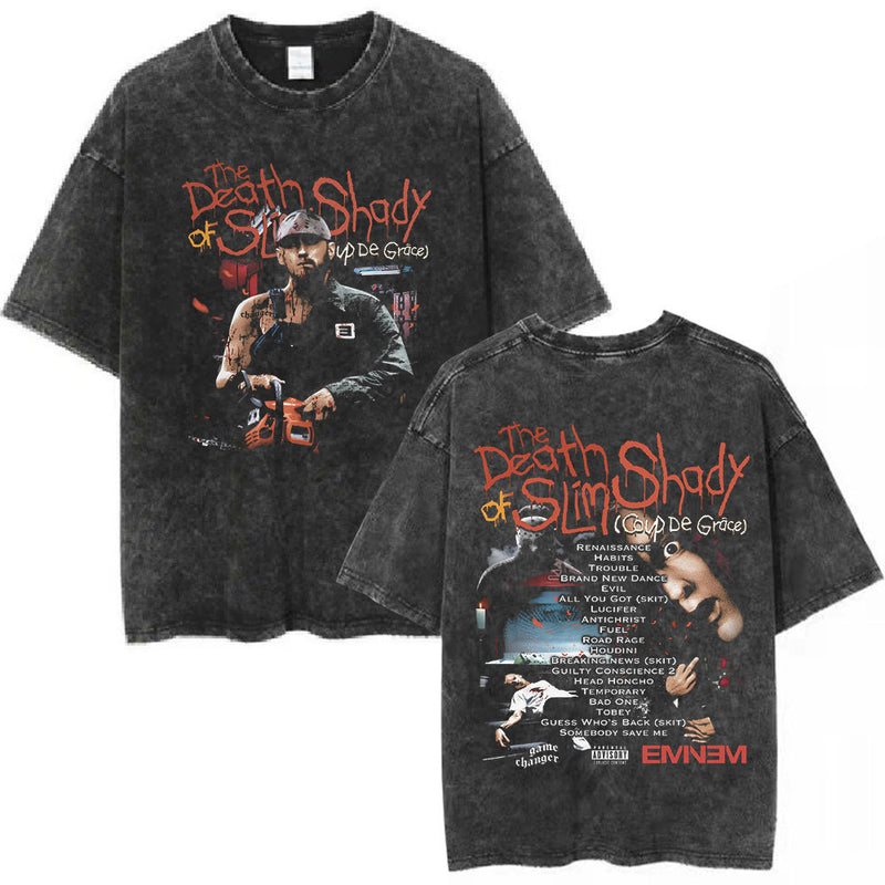 Rapper Eminem New Album The Death of Slim Shady Vintage Wash