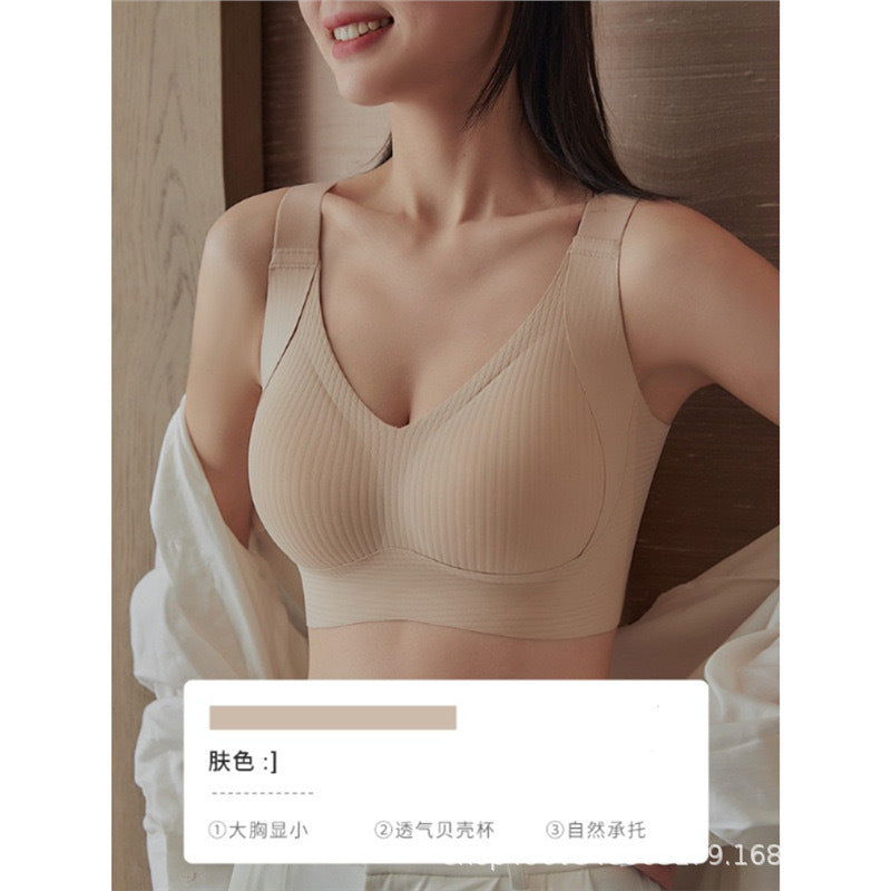 Women's bras, anti-sagging, large-sized adjustable, seamless, and slimming pairs bras
