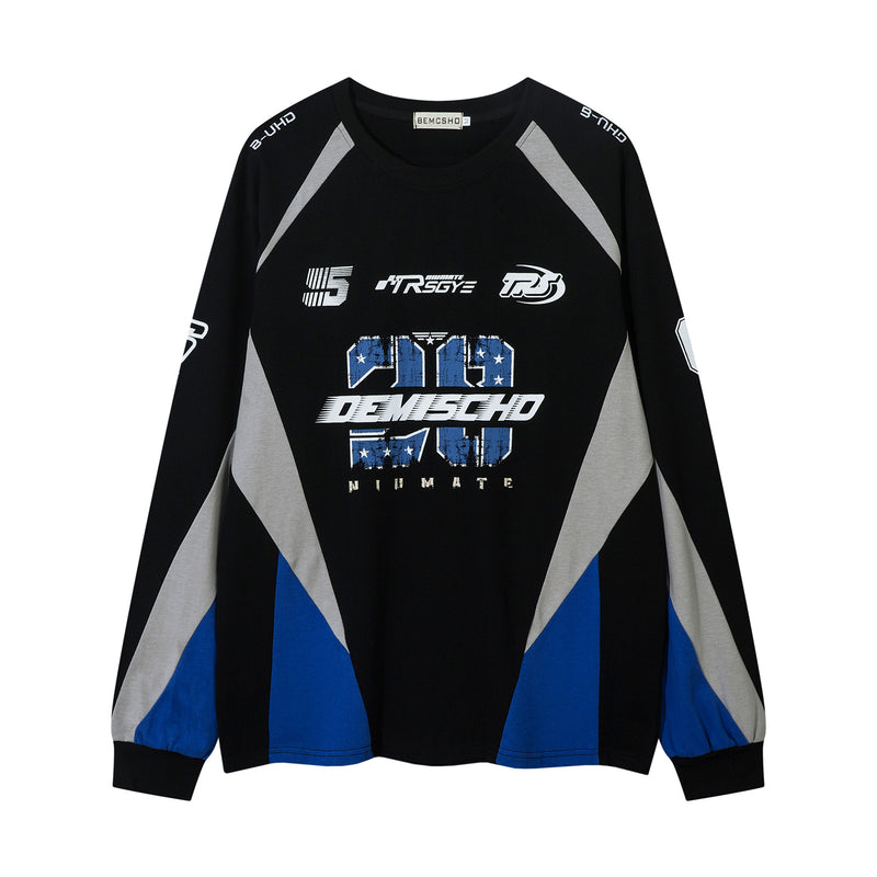DEMISCHO - Oversized Print Long Sleeved T-Shirt