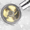 Propeller Driven Shower Head With Stop Button Cotton Filter Turbocharged High Pressure Hand-held Shower Nozzle