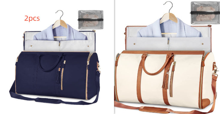 Large Capacity Travel Duffle Bag Women's Handbag Folding Suit Waterproof Bag