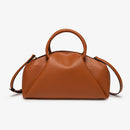 Solid color single-shoulder bag for ladies, beautiful handbag, pleated cloud bag