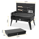 16.7x10x17.7in Portable Charcoal Grill Foldable BBQ Grill Shelf Outdoor Camping Picnics
