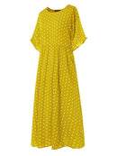 European American Podot small fresh large size women's dress