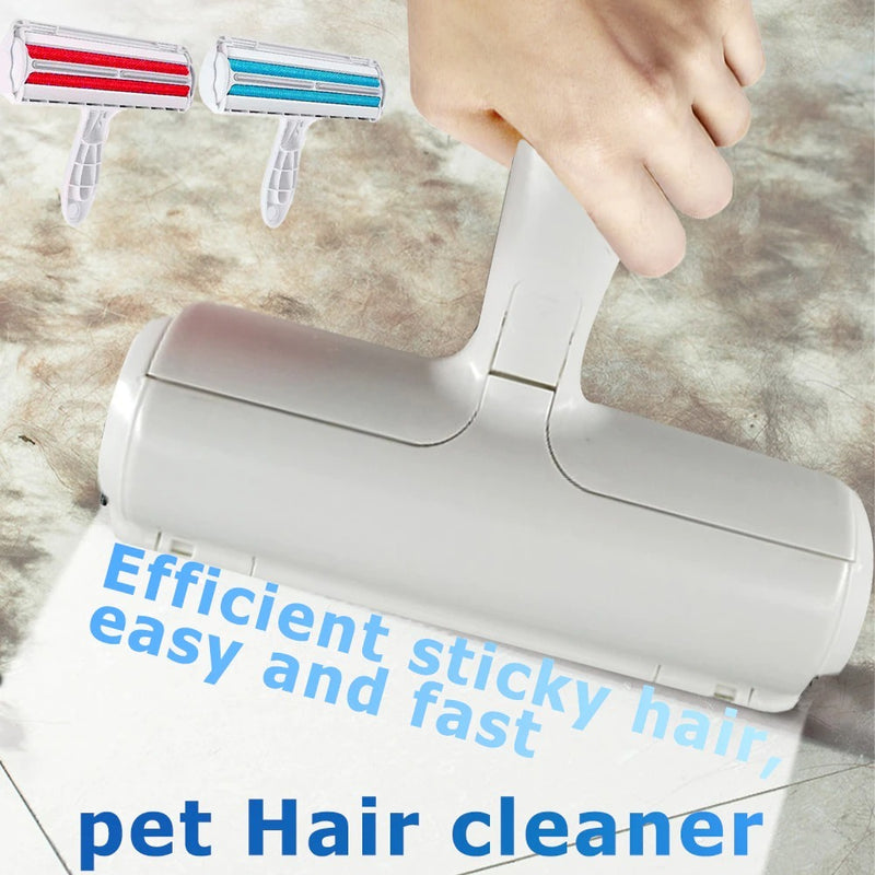 2-Way Dog Cat Pet Hair Roller Remover Lint Brush Comb Brush