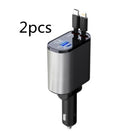 Metal Car Charger 100W Super Fast Charging Cigarette Lighter USB And TYPE-C Adapter