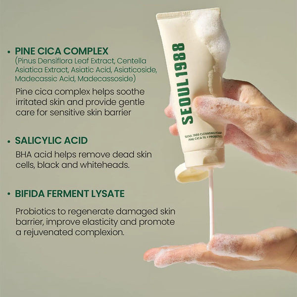 Facial Cleanser SEOUL 1988 Deep Pore Cleansing Facial Cleanser Repa Oil Control Facial Cleanser