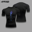 Men's Fitness training sports running breathable quick drying shot sleeve T-shirt