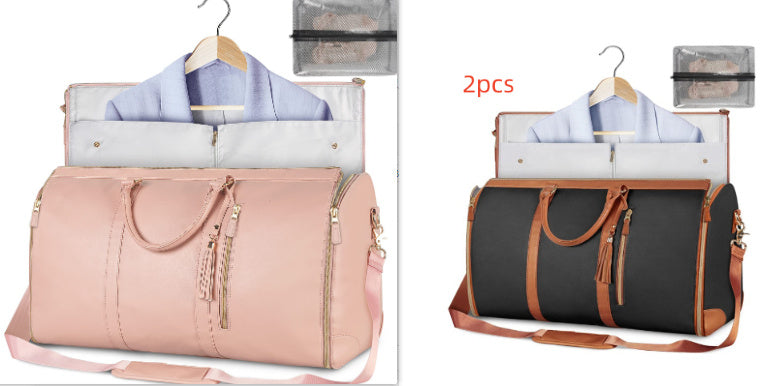Large Capacity Travel Duffle Bag Women's Handbag Folding Suit Waterproof Bag