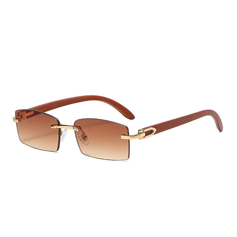 Jett frameless metal hinged wood grain mirror legs outdoor sun protection sunglasses