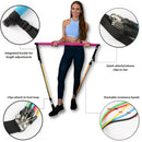 Fitness Yoga Pilates Bar Portable Gym Accessories Sport Elastic Bodybuilding Resistance Bands