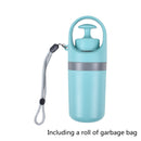 Portable Lightweight Dog Pooper Scooper With Built-in Poop Bag Dispenser Eight-claw Shovel