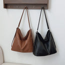 TMaillard soft leather, high-end feel, large capacity, double-shoulder, single-shoulder, crossbody three-in-one women's bag