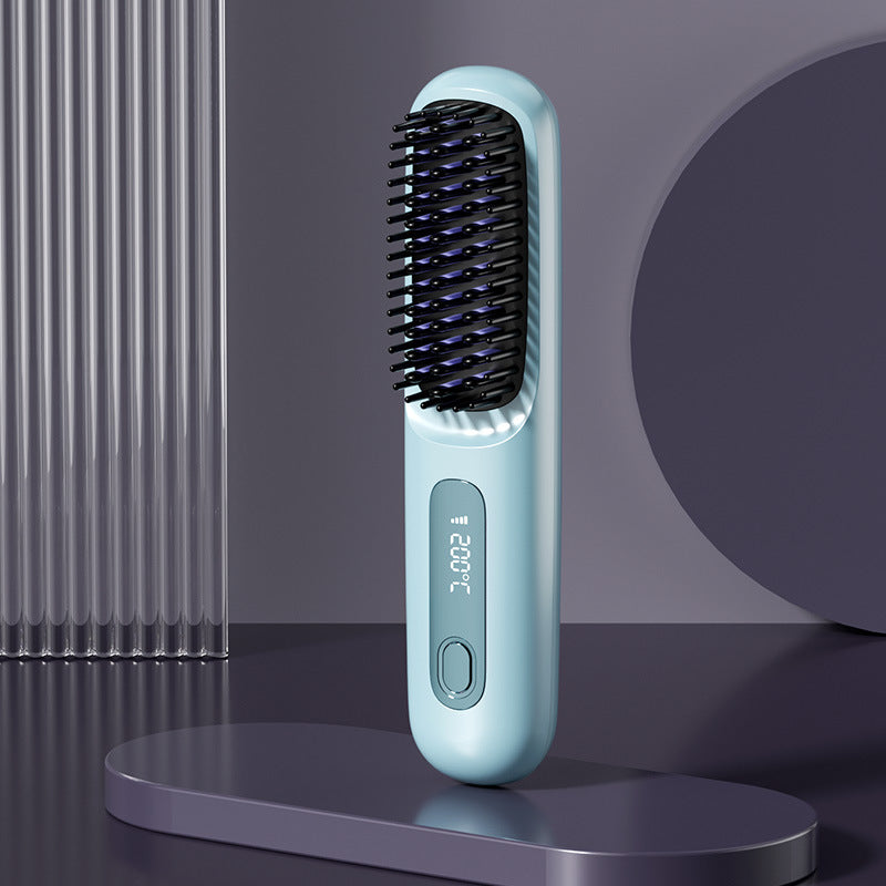 New straight hair comb wireless straight hair comb Negative ion straight hair comb wireless straight hair curly portable straight hair comb