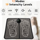 Remote control foot massage treatment EMS multi-function massage pad foot massager
