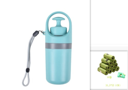 Portable Lightweight Dog Pooper Scooper With Built-in Poop Bag Dispenser Eight-claw Shovel