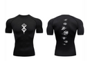 Men's Fitness training sports running breathable quick drying shot sleeve T-shirt