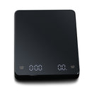 Electronic scale with timing 3kg household kitchen scale LED hidden screen charging