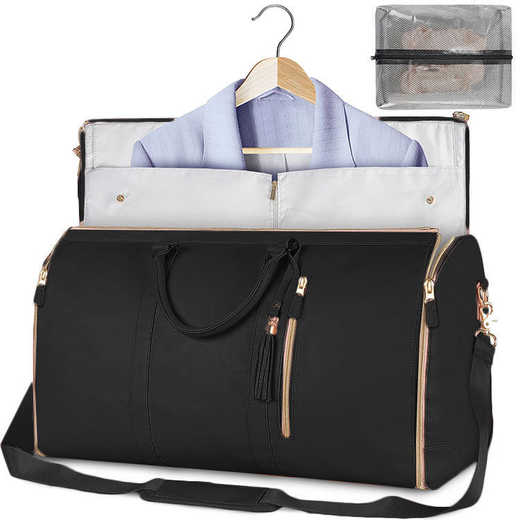 Large Capacity Travel Duffle Bag Women's Handbag Folding Suit Waterproof Bag