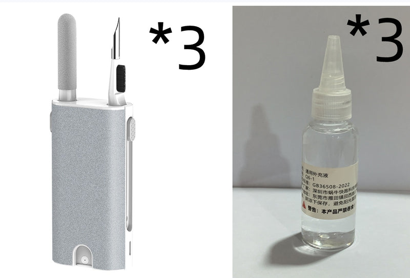 5 In 1 Screen Cleaner Kit Camera Phone Tablet Laptop Screen Cleaning Tools Earphone Cleaning Brush Pen