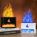 Flame Humidifier Aromatherapy Machine Crystal Salt Stone Colorful Atmosphere Lamp Flame 3d Simulation