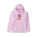 Floral Note Zip Up Grey Heather Hoodie - S
