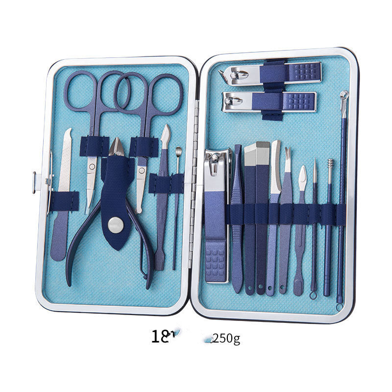 Professional Scissors Nail Clippers Ear Spoon Dead Skin Pliers Nail Cutting Pedicure Knife Trimmers Set