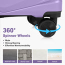 V-Striped 3-in-1, PP Trolley Case, 20in 24in 28in, Fashionable Colour - Taro Purple