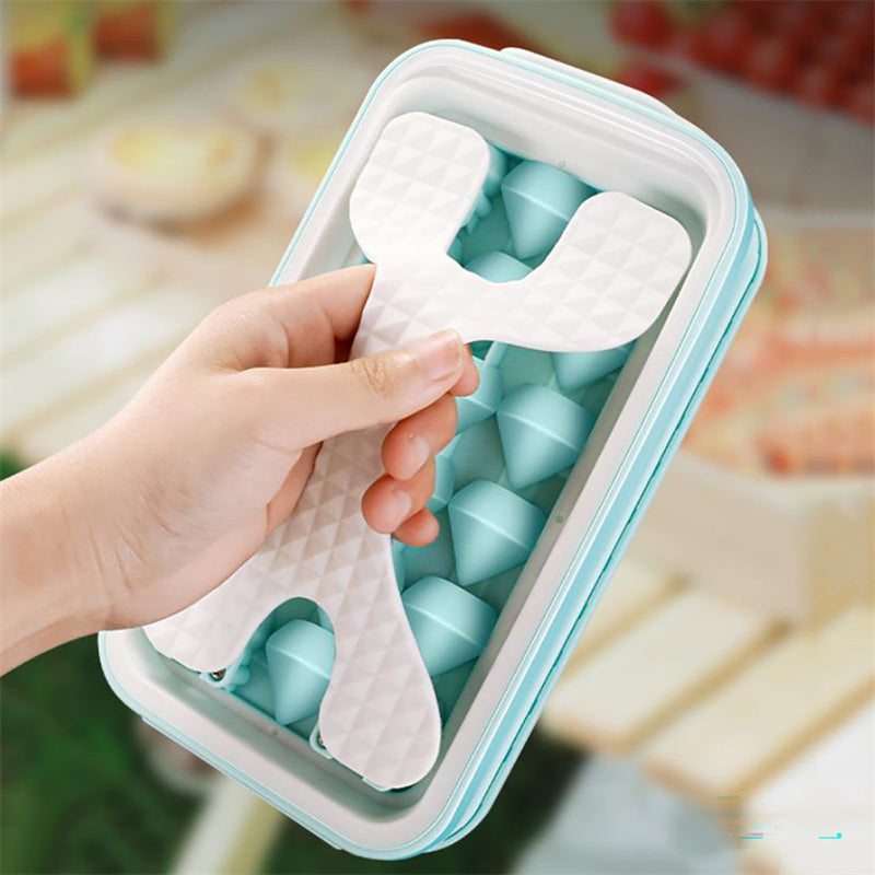 2in1 Portable Silicone Ice Ball Mold Ice Maker Water Bottle Ice Cube Kitchen Gadgets