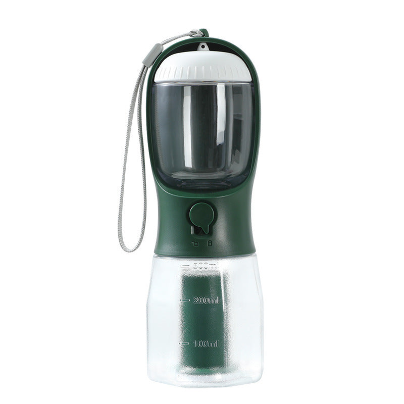 Dog Drinking Food Water Cup Garbage Bag Three-in-one Portable Small Multi-functional Holder
