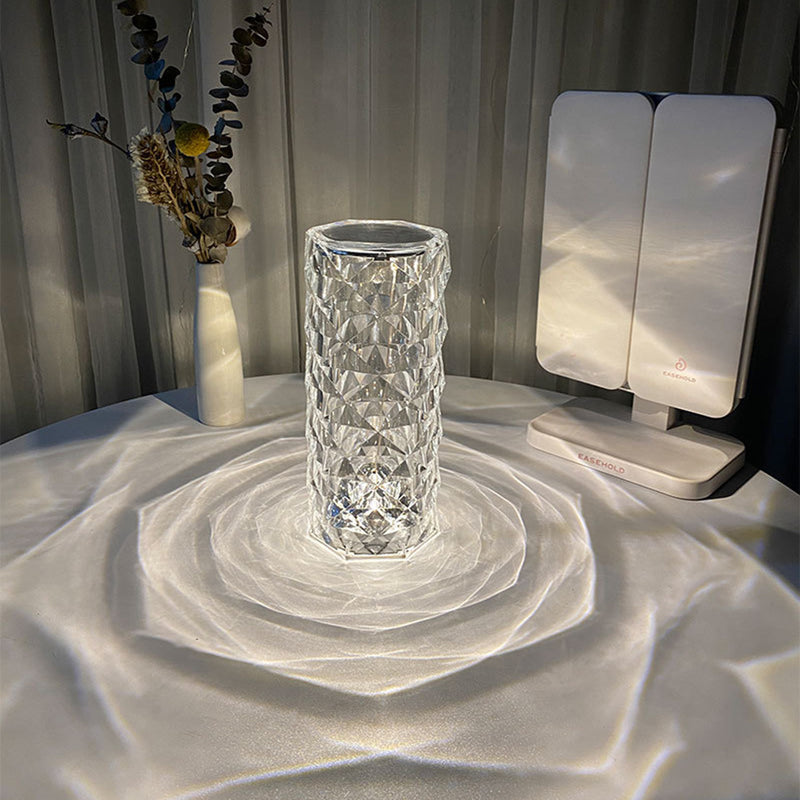 Nordic Crystal USB Table Lamps Touch Dimming Atmosphere Diamond Night Ligh