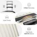 Vertical Pattern Two-piece Set 20 Inch Expandable With 14 Inch Suitcase