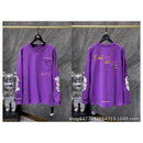 Tide CH correct edition Krosanskrit letters Blue Cross Arm Horseshoe Embroidery Long sleeve T