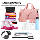 Gym Bag For Women,Travel Duffel Bag With USB Charging Port,Weekender Bag With Wet Pocket